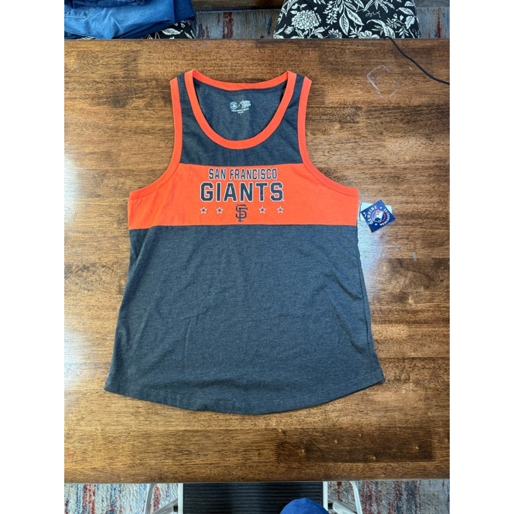 Women's Campus Lifestyle San Francisco Giants Tank Top L Gray/Orange
